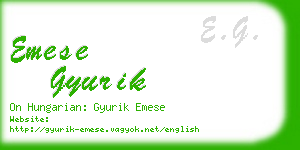 emese gyurik business card